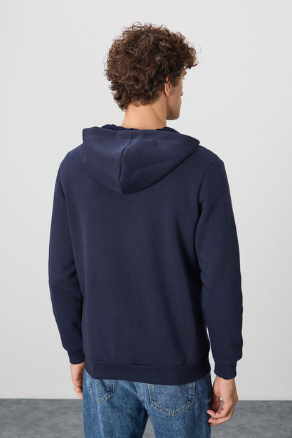Hector Lacivert Hooded Men's Sweatshirt - 88139