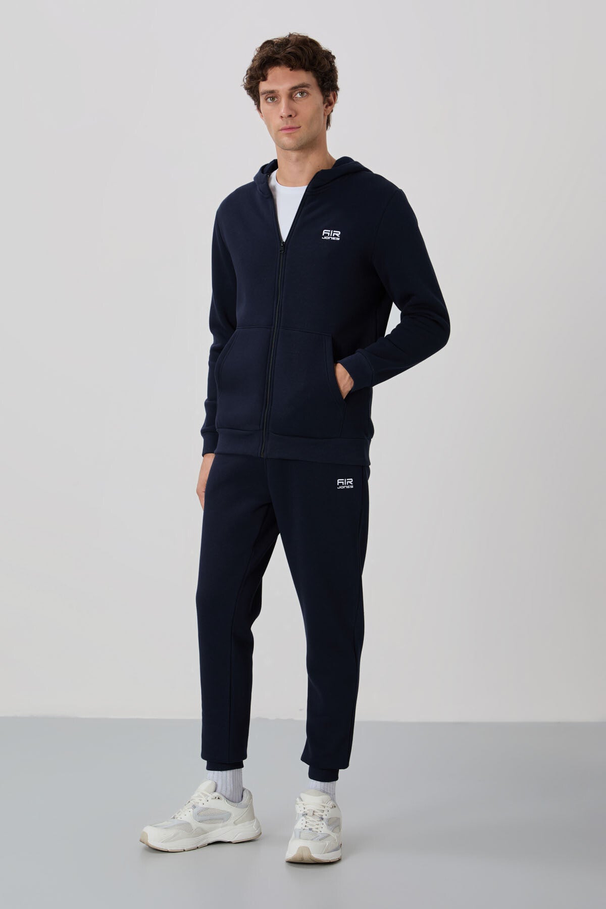 Kevin Navy Men's Tracksuit Set with Hood - 85191