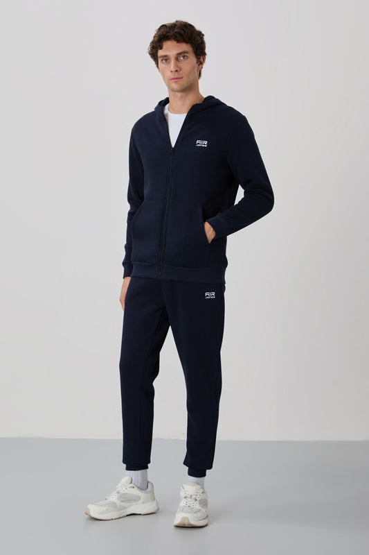 Kevin Navy Men's Tracksuit Set with Hood - 85191