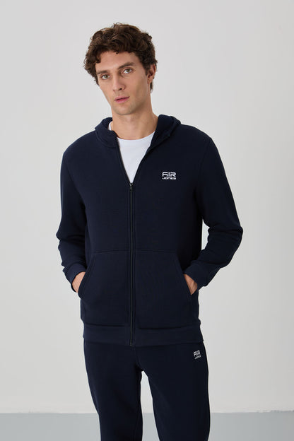Kevin Navy Men's Tracksuit Set with Hood - 85191