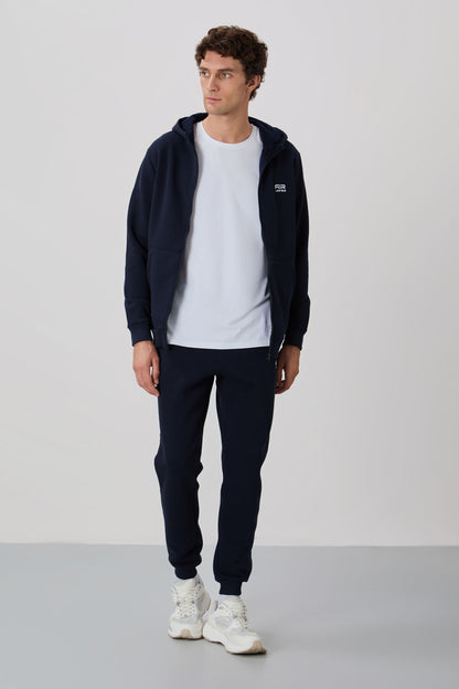 Kevin Navy Men's Tracksuit Set with Hood - 85191