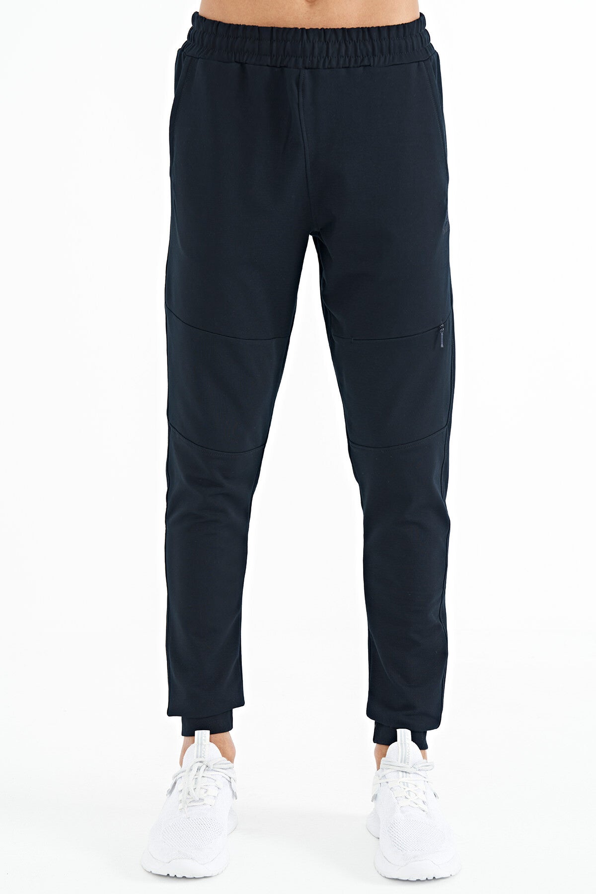 Navy Blue Hidden Pocket Detailed Standard Fit Men's Jogger Tracksuit Bottom - 84958