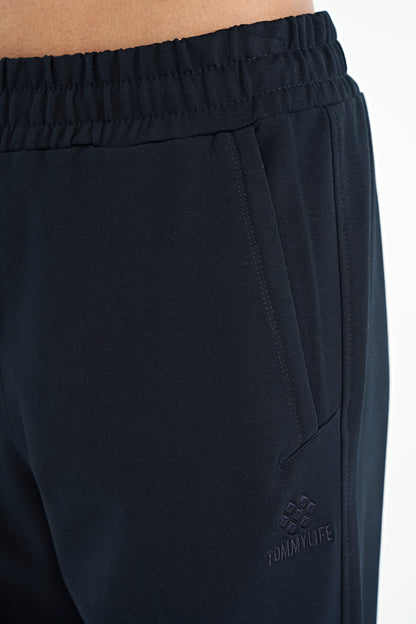 Navy Blue Hidden Pocket Detailed Standard Fit Men's Jogger Tracksuit Bottom - 84958