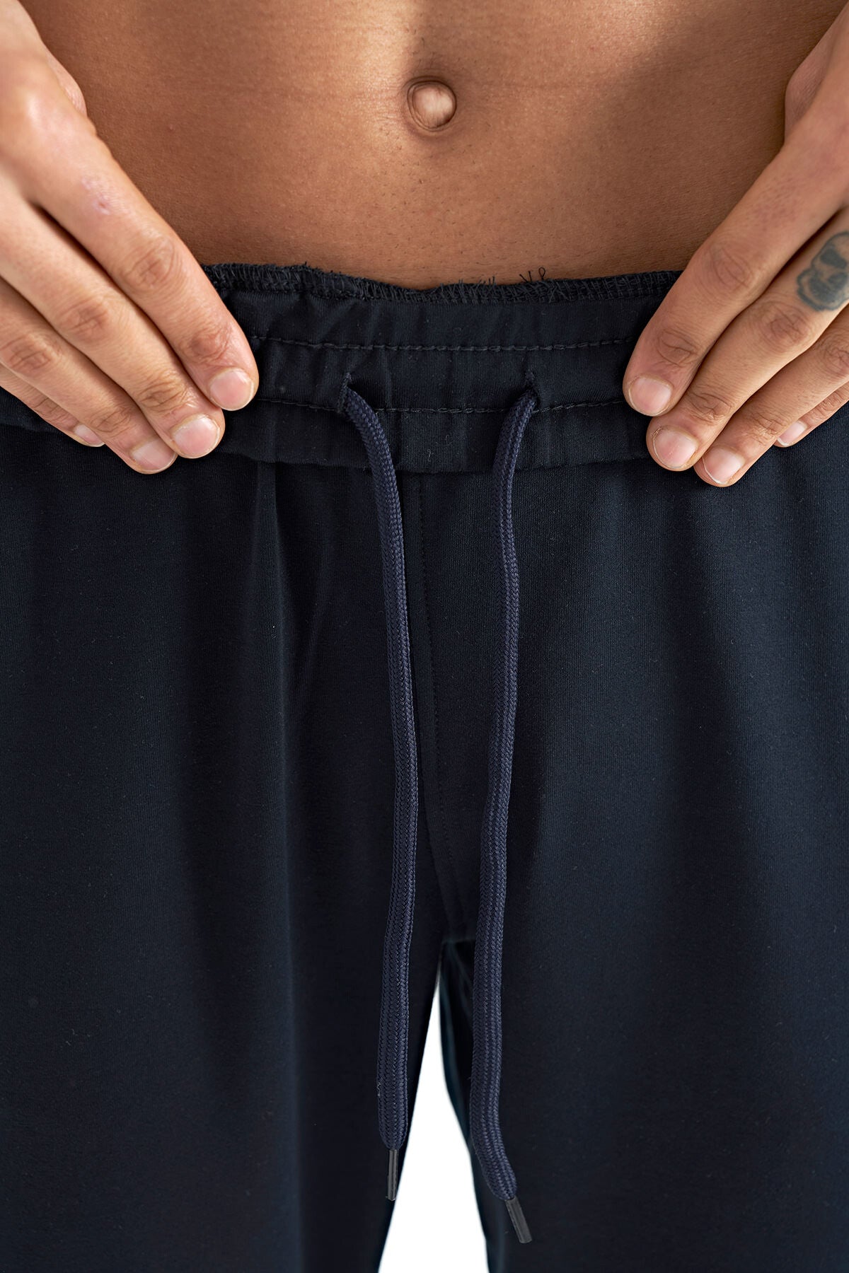 Navy Blue Hidden Pocket Detailed Standard Fit Men's Jogger Tracksuit Bottom - 84958