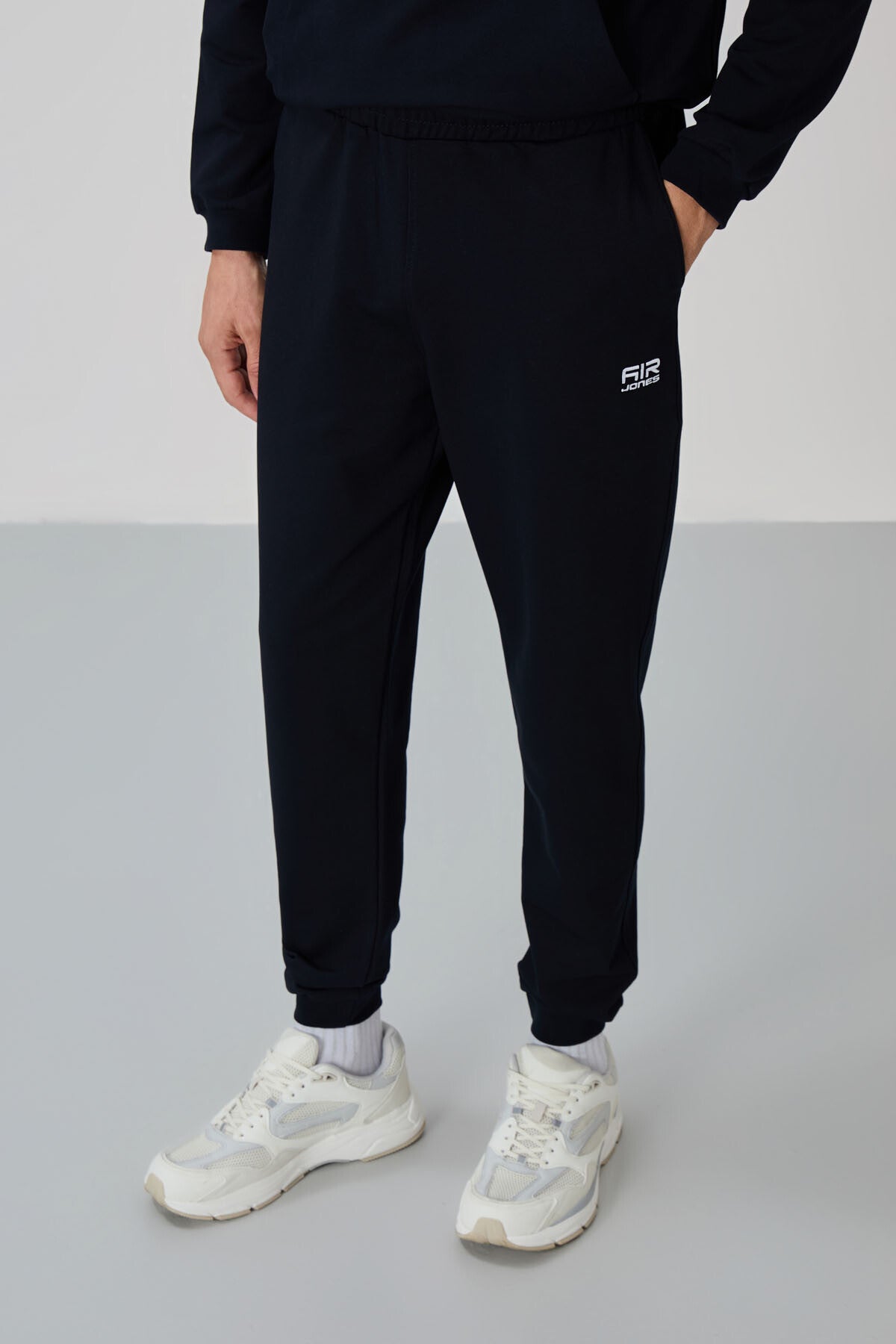Herbert Navy Blue Thick Collar Tracksuit Set - 85233