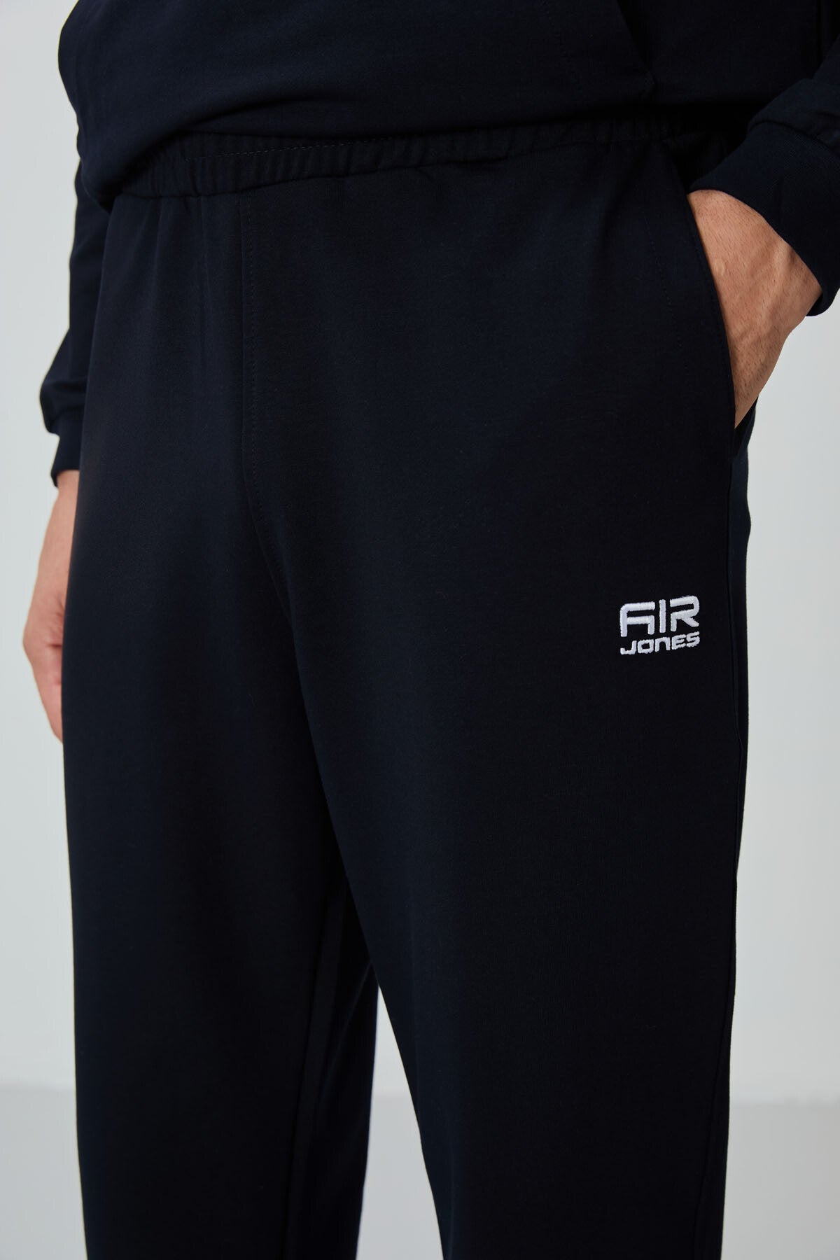 Herbert Navy Blue Thick Collar Tracksuit Set - 85233