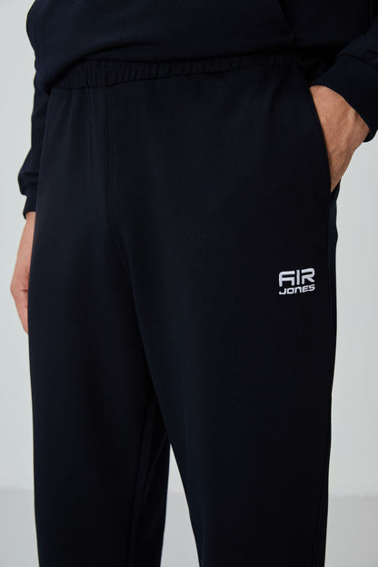 Herbert Navy Blue Thick Collar Tracksuit Set - 85233