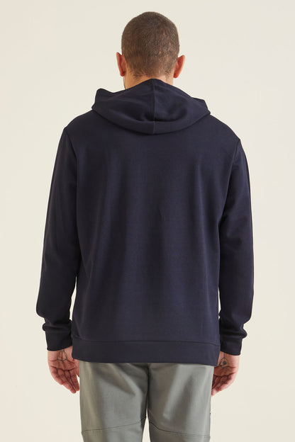 Pierce Navy Blue Hooded Men's Sweatshirt - 88132