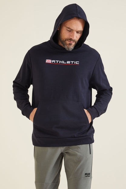 Pierce Navy Blue Hooded Men's Sweatshirt - 88132