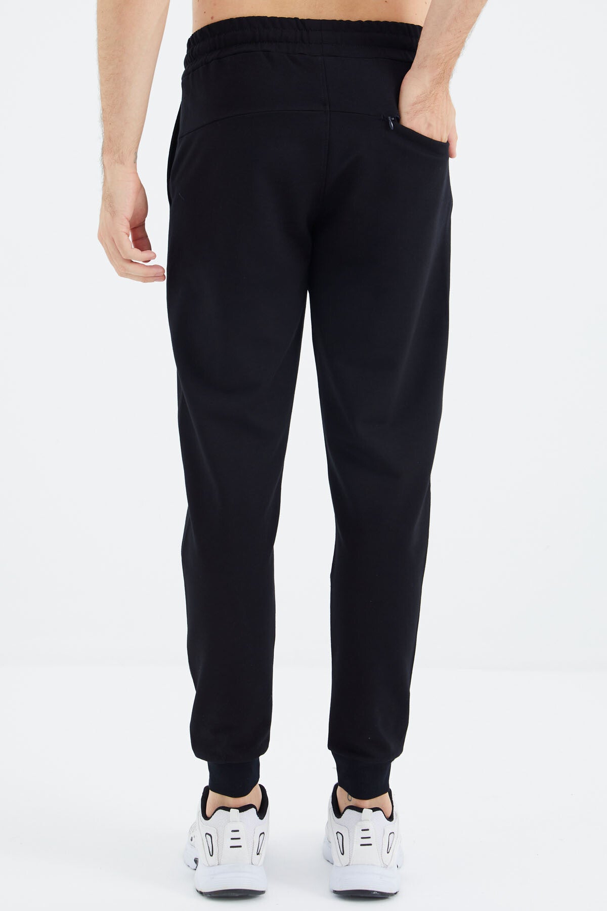 Navy Blue Drawstring Jogger Men's Tracksuit Bottom - 84907