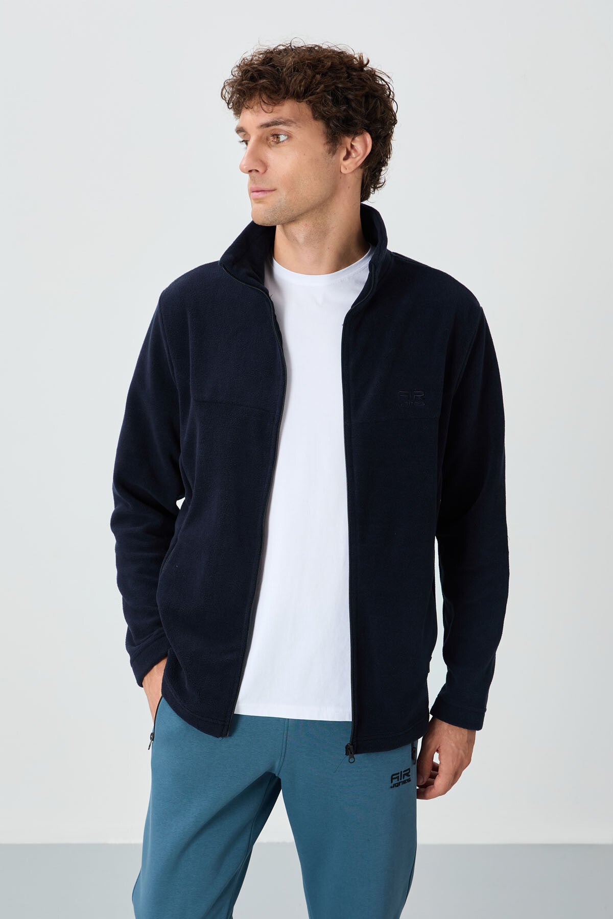 Hardy Navy Blue Standard Fit Polar Men's Sweatshirt - 88299
