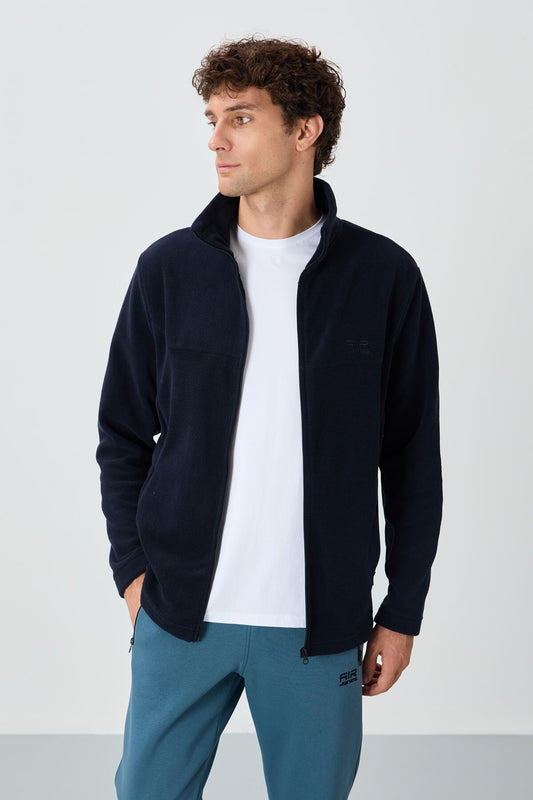 Hardy Navy Blue Standard Fit Polar Men's Sweatshirt - 88299