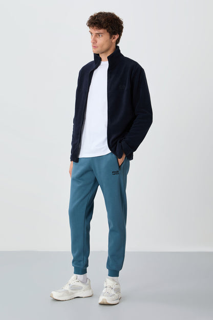 Hardy Navy Blue Standard Fit Polar Men's Sweatshirt - 88299