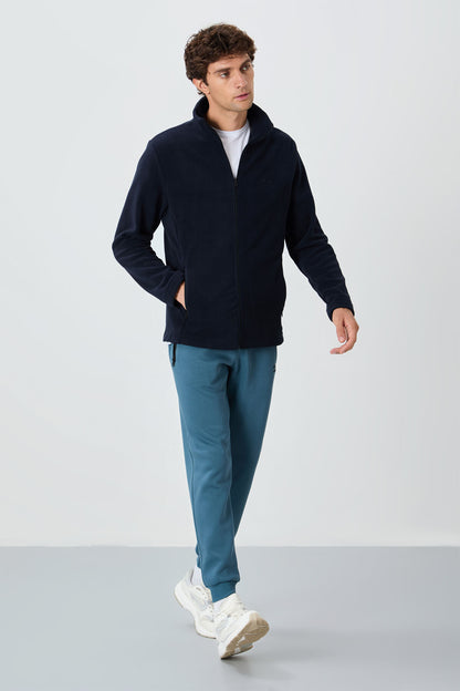 Hardy Navy Blue Standard Fit Polar Men's Sweatshirt - 88299