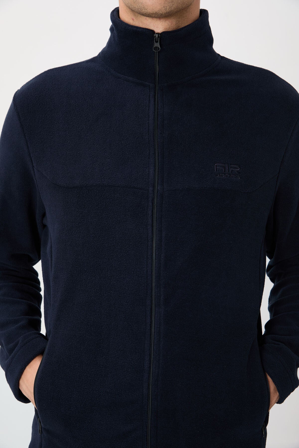 Hardy Navy Blue Standard Fit Polar Men's Sweatshirt - 88299