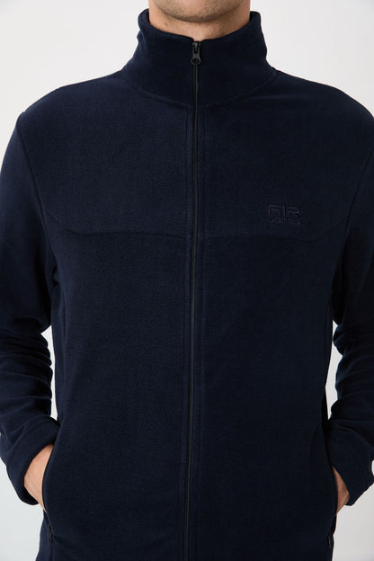 Hardy Navy Blue Standard Fit Polar Men's Sweatshirt - 88299
