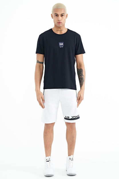 Bert Navy Blue Standard Fit Men's T-Shirt - 88210