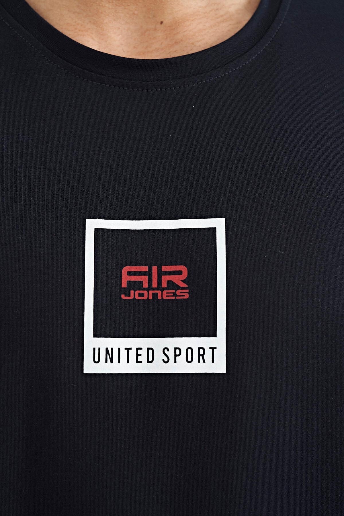 Adney Navy Blue O Collar Men's T-Shirt - 88230