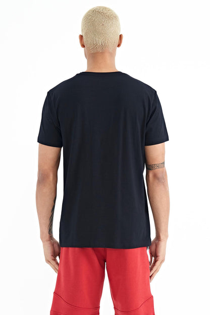 Tylor Navy Blue Printed Men's T-Shirt - 88227