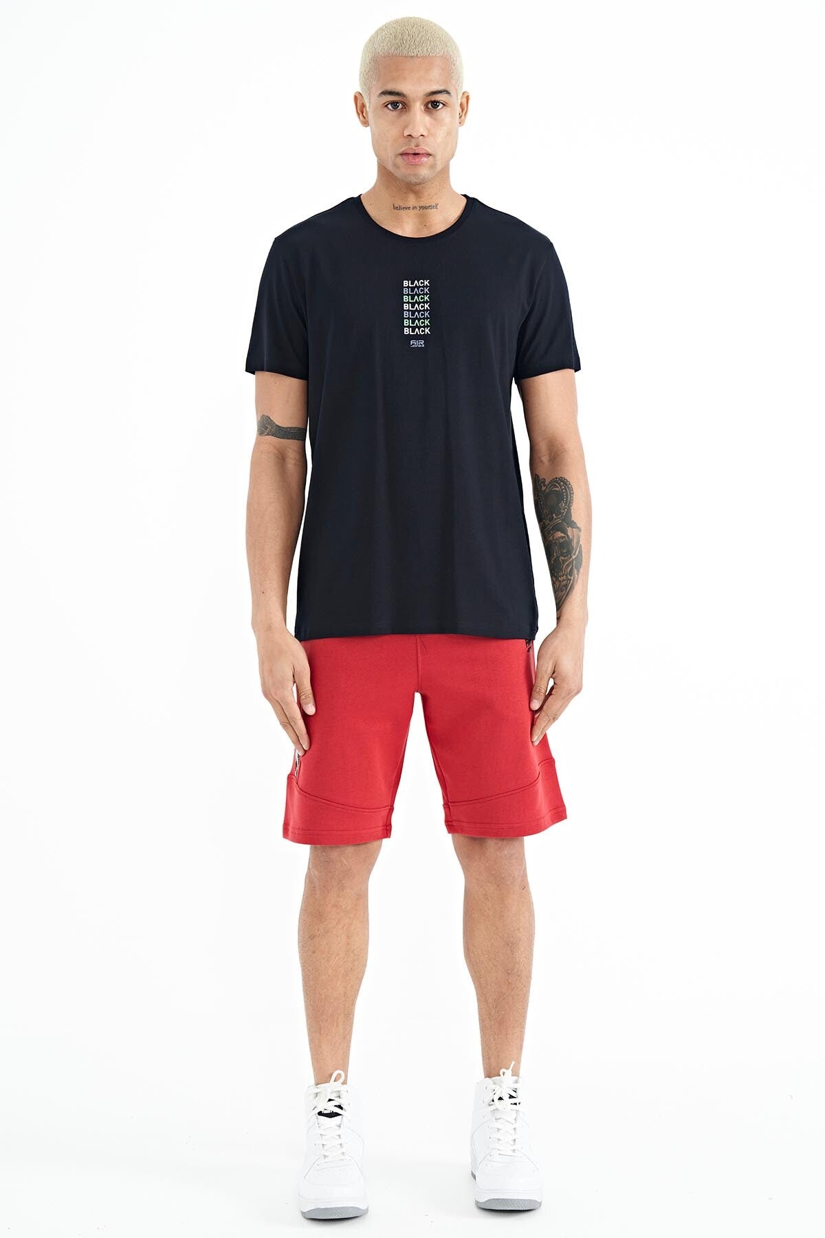 Tylor Navy Blue Printed Men's T-Shirt - 88227