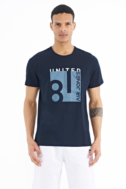 George Lacivert Standard Fit Men's T-Shirt - 88220