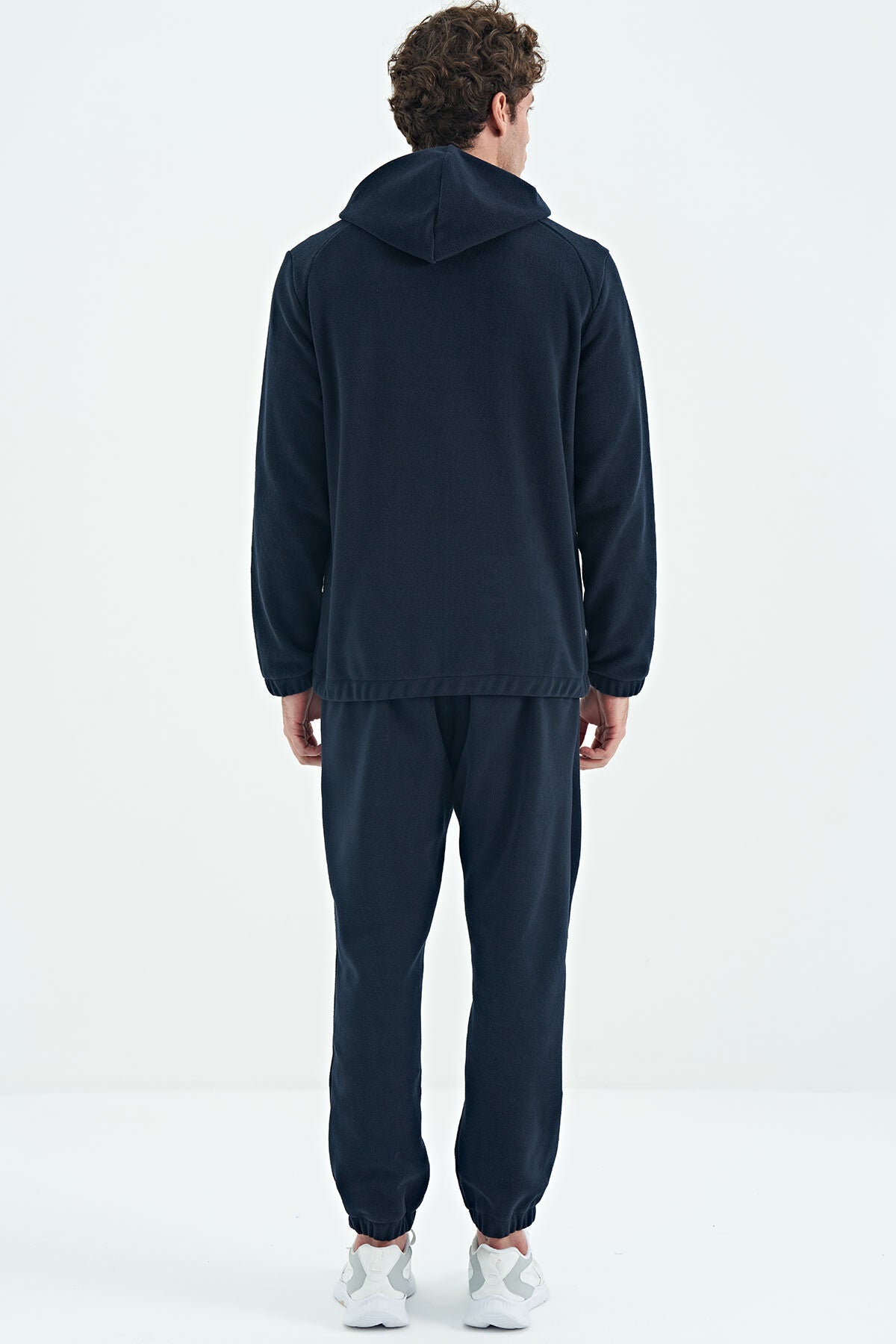 Hector Navy Blue Hooded Fleece Men's Tracksuit Set - 85227