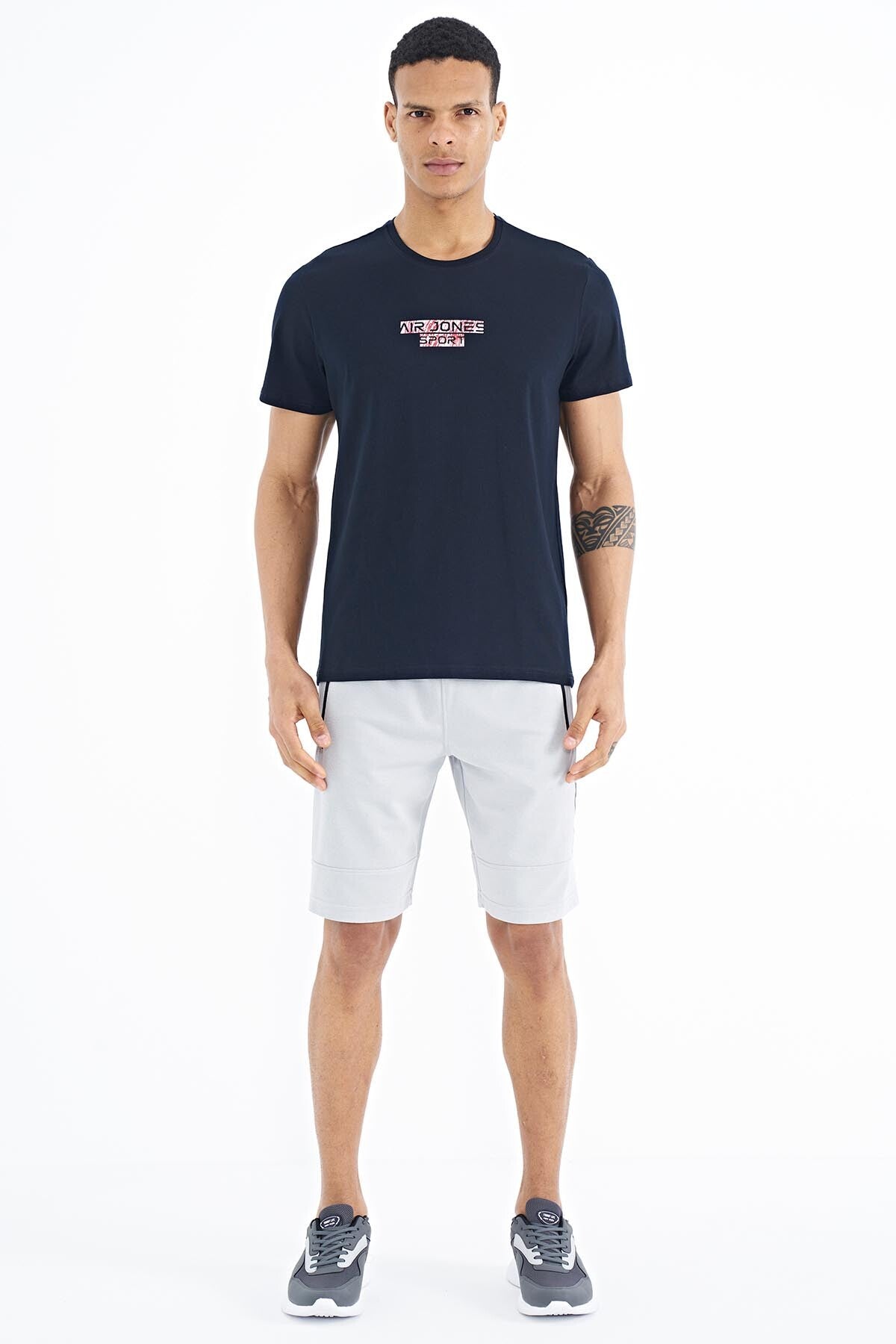 Harley Navy Blue Standard Fit Men's T-Shirt - 88203