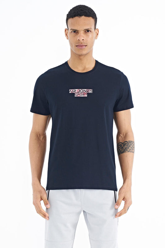 Harley Navy Blue Standard Fit Men's T-Shirt - 88203
