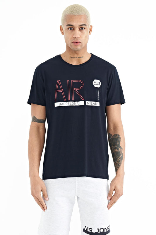Conan Navy Blue Standard Fit Men's T-Shirt - 88209