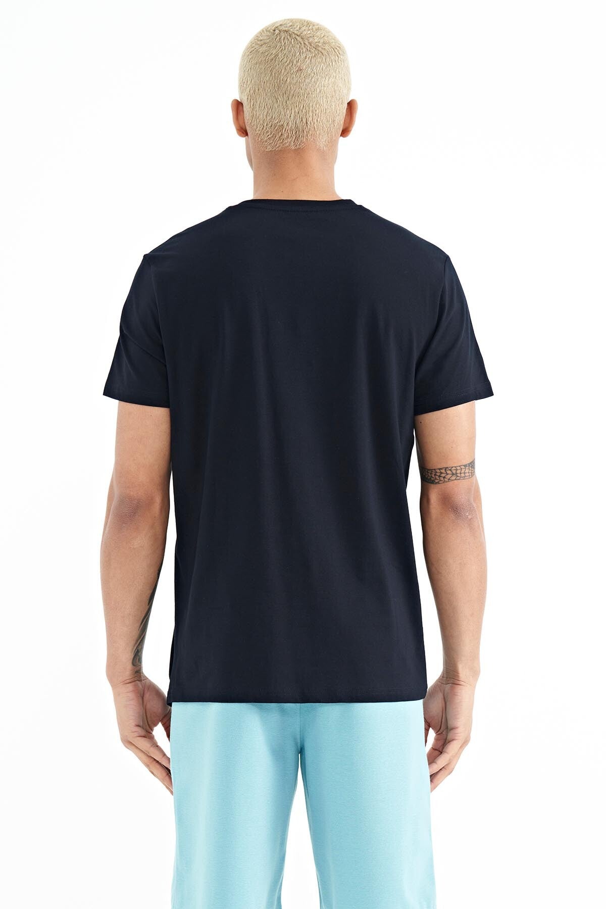 Otis Navy Blue Standard Fit Men's T-Shirt - 88228
