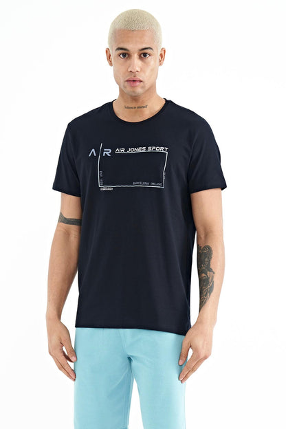 Otis Navy Blue Standard Fit Men's T-Shirt - 88228