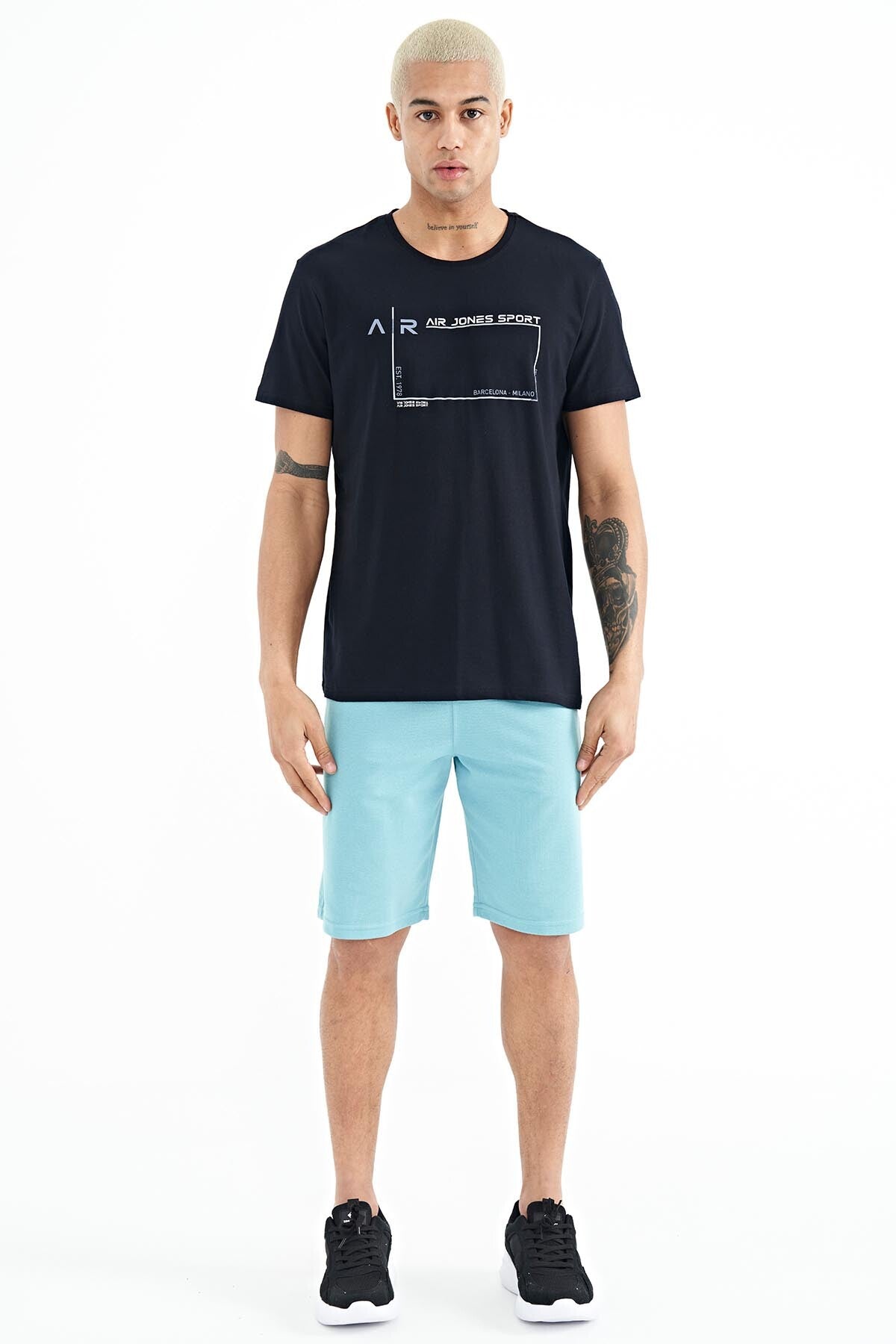Otis Navy Blue Standard Fit Men's T-Shirt - 88228