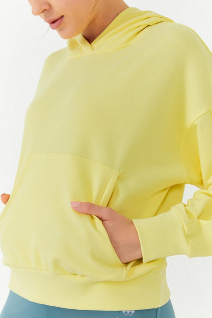 Balloon Lemon Hooded Women's Oversize Sweatshirt - 97156