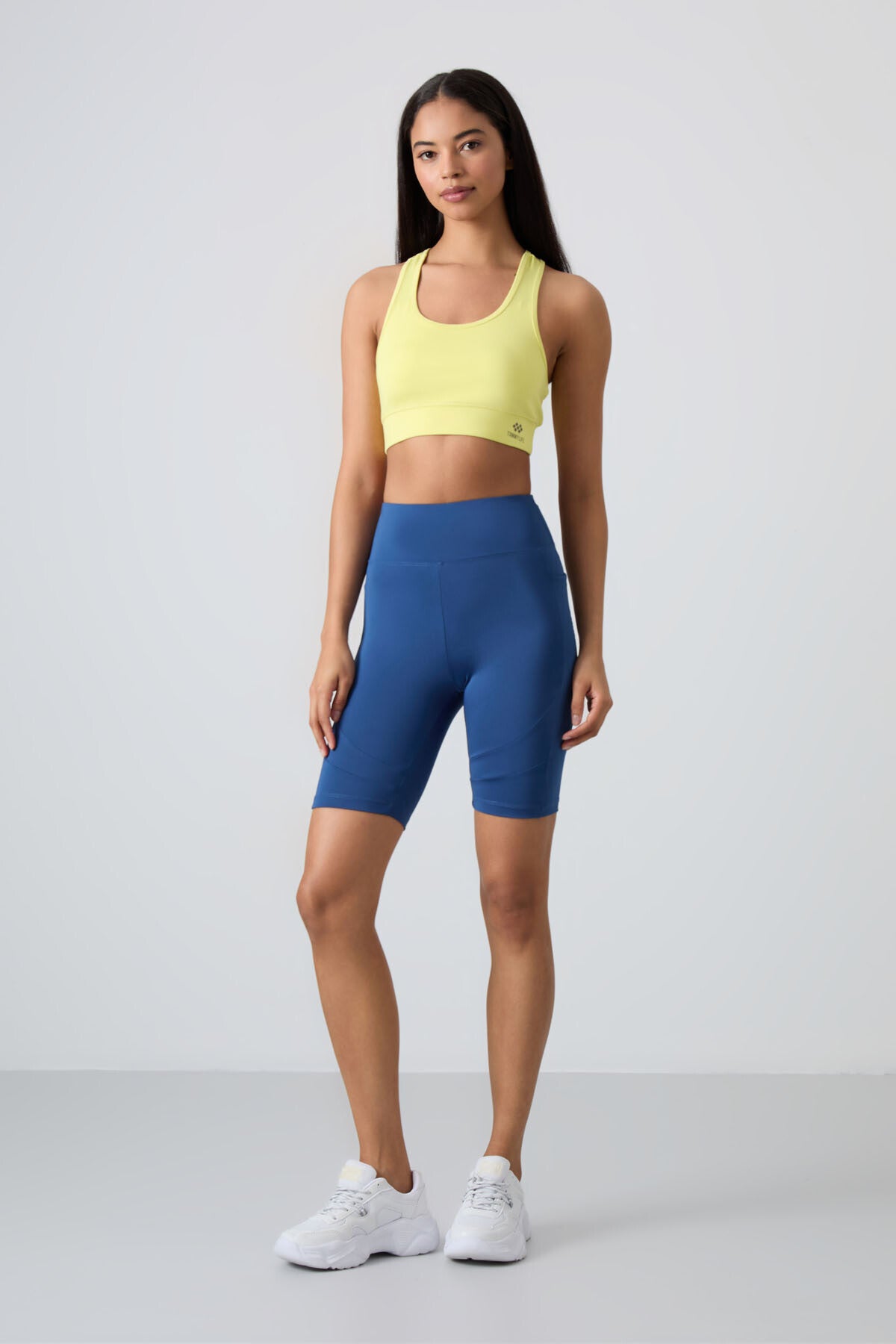 Lemon Back Detailed Slim Fit U Collar Women's Sports Bustier - 97120