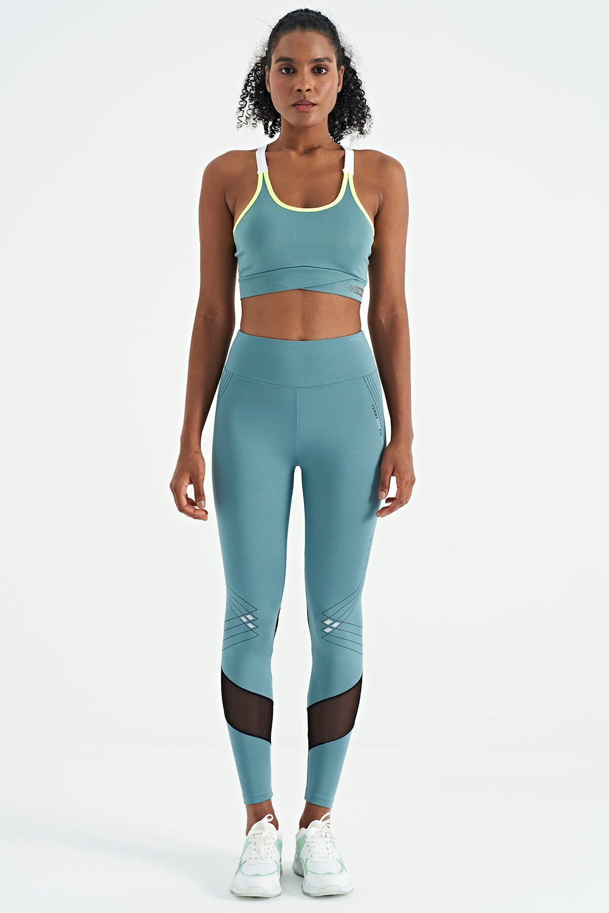 Mint Green Back Detailed Strappy Slim Fit Women's Bustier - 97254