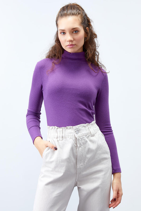 Mor Sailor Collar Classic Fit Long Sleeve Knitted Body Women's Sweater - 97199