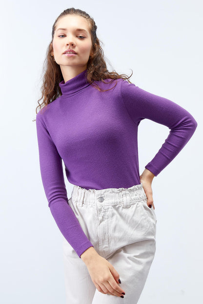 Mor Sailor Collar Classic Fit Long Sleeve Knitted Body Women's Sweater - 97199