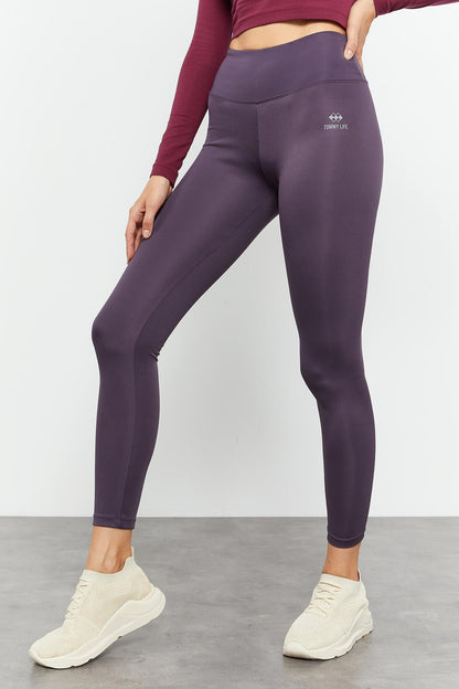 High Waist Stretch Slim Fit Narrow Leg Women's Tights - 94545