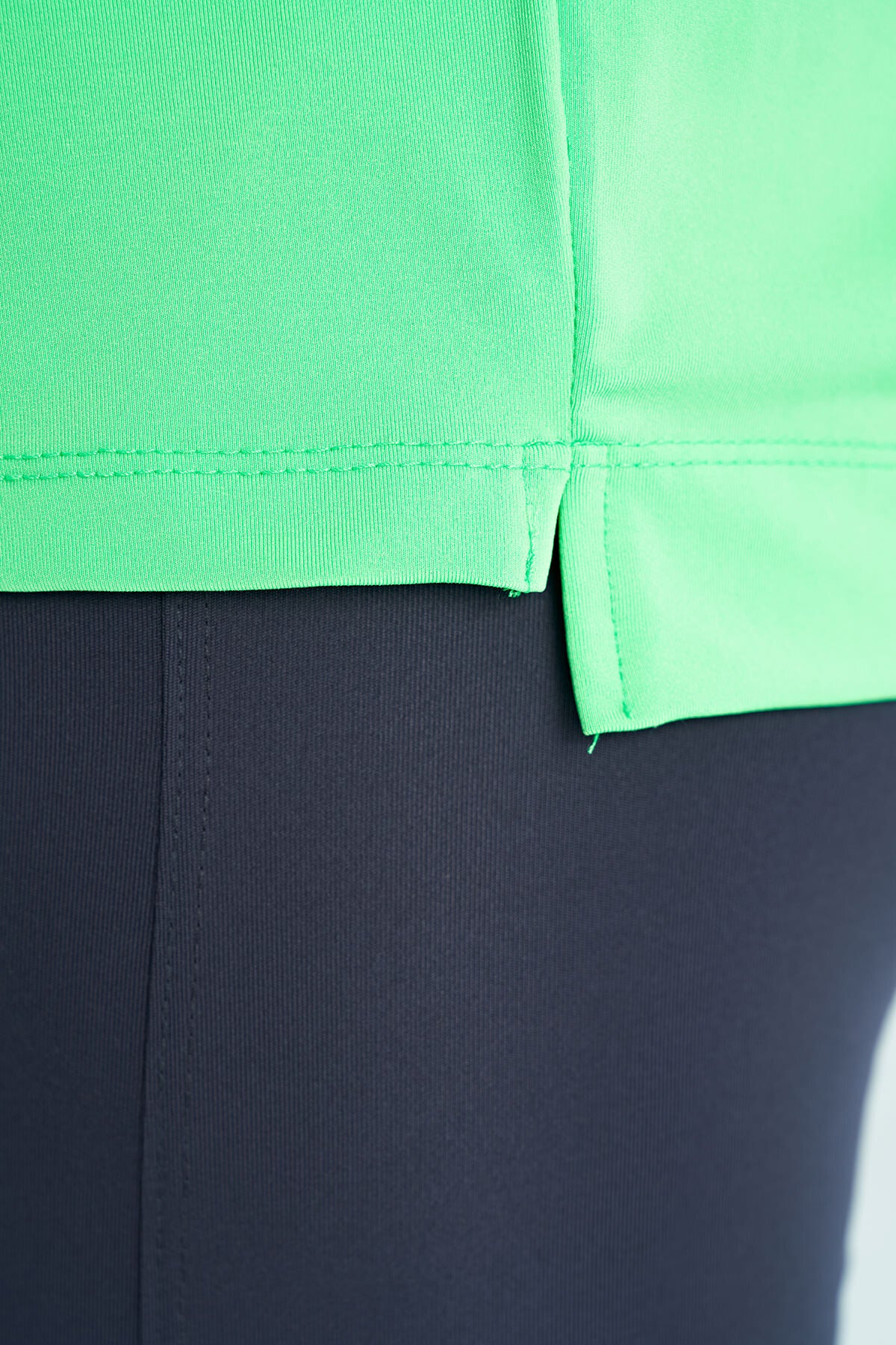 Neon Green O Collar Print Detailed Oversize Short Sleeve Women's T-Shirt - 97263