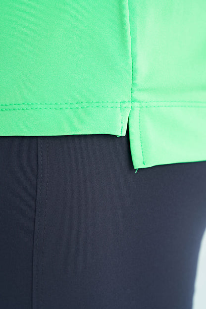 Neon Green O Collar Print Detailed Oversize Short Sleeve Women's T-Shirt - 97263