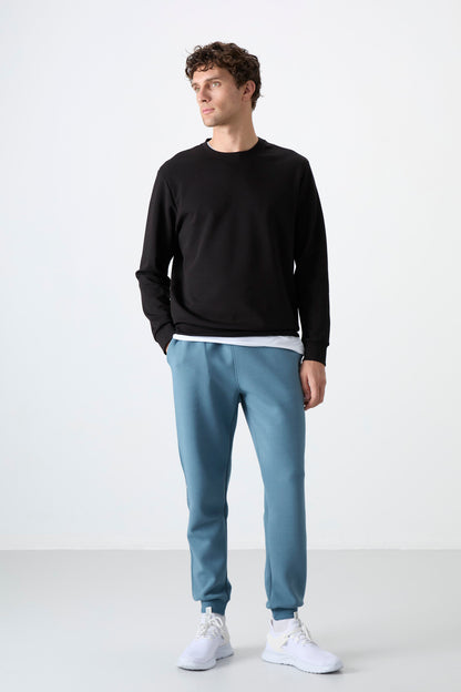 Forest Green Laced Slim Fit Men's Tracksuit Bottom - 84999