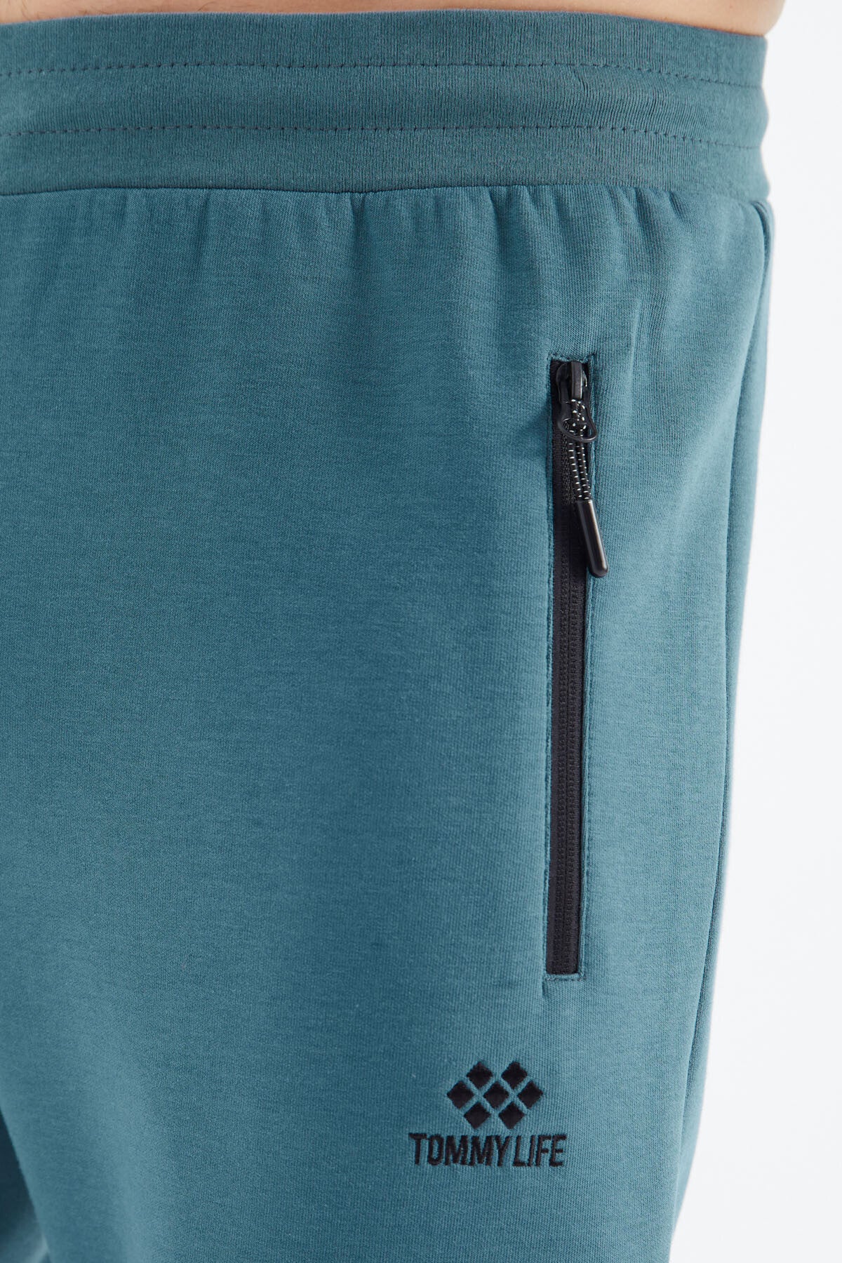 Forest Green Laced Men's Tracksuit Bottom - 82110