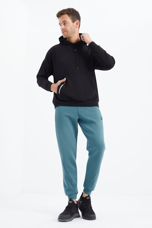 Forest Green Laced Men's Tracksuit Bottom - 82110