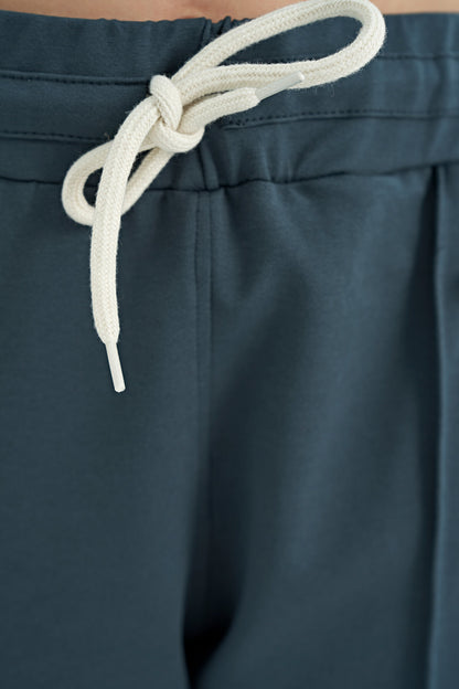 Forest Green Side Striped Hidden Zipper Pocket Detailed Jogger Girl's Tracksuit Bottom - 75122