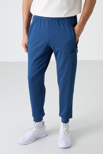 Parliament Zippered Standard Fit Jogger Men's Tracksuit Bottom - 84587