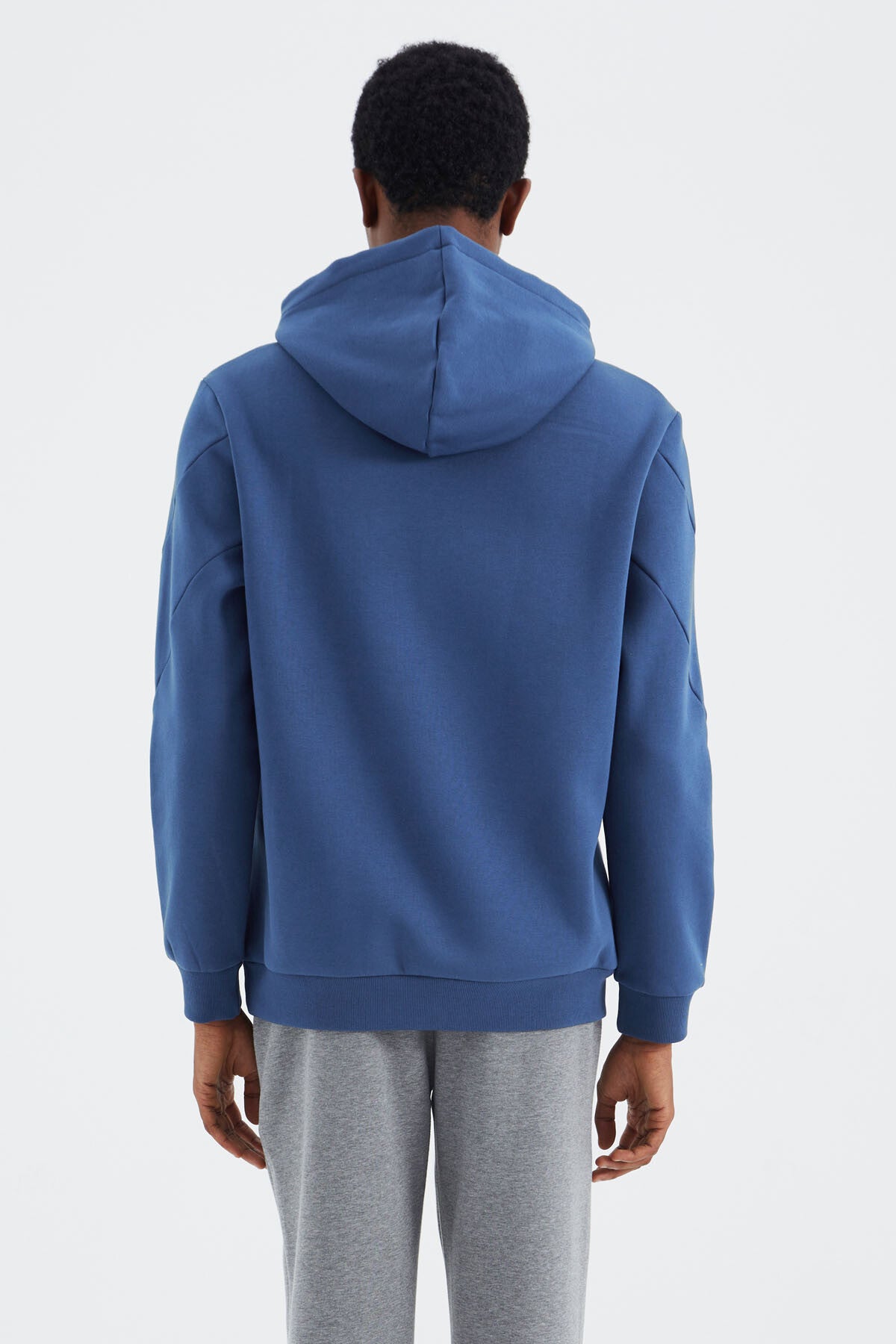 Parliament Hooded Embroidered Detailed Relax Fit Men's Sweatshirt - 88291