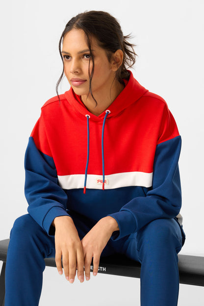 Parlament Hooded Cotton Color Block Women's Tracksuit Set - 95327