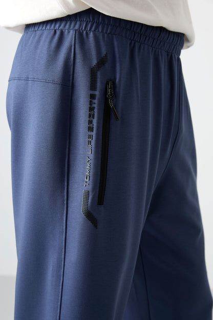 Standard Mold Classic Hem Men's Capri with Petrol Zipper - 83091