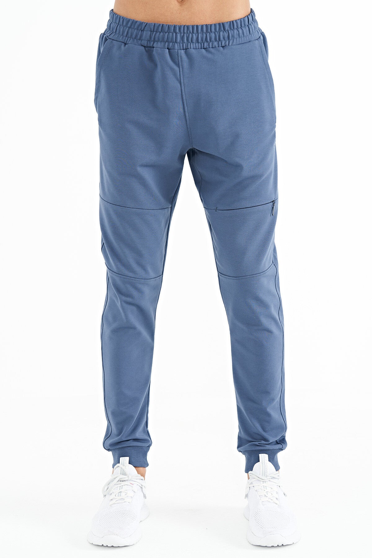Petrol Hidden Pocket Knee Detailed Standard Mold Men's Jogger Tracksuit Bottom - 84958