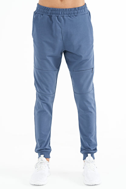Petrol Hidden Pocket Knee Detailed Standard Mold Men's Jogger Tracksuit Bottom - 84958